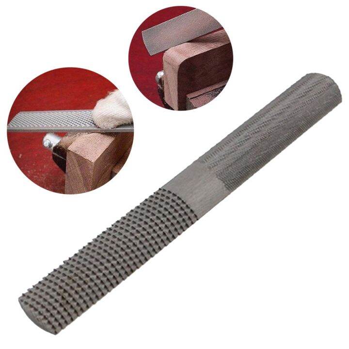 4 In 1 Woodworking File 8Inch Carbon Steel Rasp File Flat Half Round ...