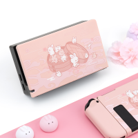 GeekShare Nintendo Switch Case Steamed Bread Rabbit Cartoon Dessert Fairy League Soft Cover Back Girp Shell For Nintend Switch