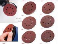 10X 5 inch 125 mm round sandpaper eight-hole disc sandpaper coarse sand 60-1000 hook and loop sanding disc polish