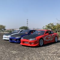 1:24 Silvia S15 NISSAN ดัดแปลงรถยนต์โมเดลรถโลหะผสม