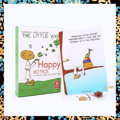 The Little Yogi Happy Notes , Yoga โยคะ บัตรเด็คเสี่ยงทาย | ขนาด10.3X7ซม | 40ใบ | หนังสือคู่มืออิเล็กทรอนิกส์ | ไพ่ทาโร่ | เวอร์ชันภาษาอังกฤษไพ่ทำนาย | ไพ่ยิปซี ไพ่ออราเคิล ไพ่ทาโรต์ ไพ่ยิบซี Oracle Tarot Card
