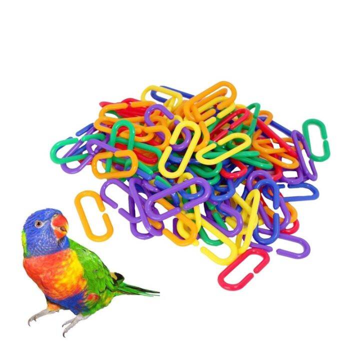 [Hot K] 100 Pcs Sugar Glider Parakeet Bird Accessories Cclips Plastic