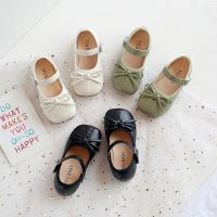 Kids Shoes 2023 New Spring For Girls Bow Princess Shoes Children Fashion Party Toddler Flats Single Shoes