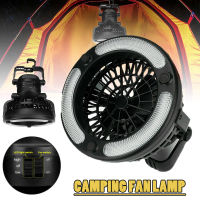 1pc New 18 LED Camping Hiking Ceiling Fan Light With Hanging Hook Tent Lamp Lantern Outdoor Portable Lighting