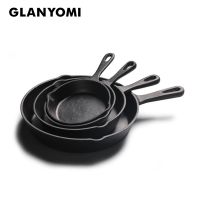 Cast Iron 14-20CM Skillet Non-stick Egg/Pancake Frying Pan for Gas Induction Cooker Kitchen Dining Tools Cookware