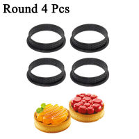 Meibum 5 Styles Cake Ring Set Plastic Perforated Egg Tart DIY French Dessert Mould Fruit Cookies Pastry Kitchen Baking Molds