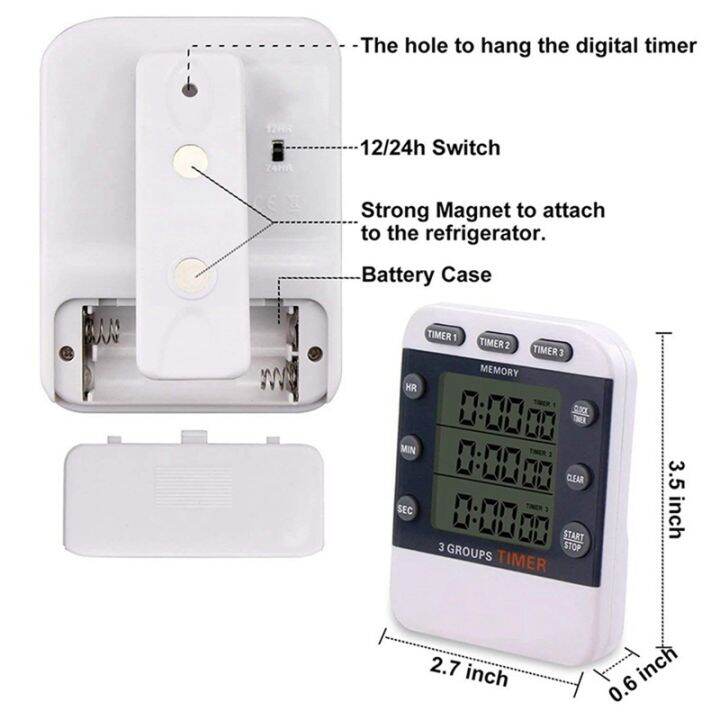 digital-timer-100-hour-triple-count-down-up-clock-timer-kitchen-cooking-timer-with-lcd-display-loud-alarm-magnet-bracket