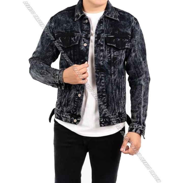 Hitam Hijau Denim Jeans Jacket Men Women Blacksandwash Black Blue Green  Maroon Acid Snow Wash Xl-Xxl S M L Xl Xxl | Lazada Ph