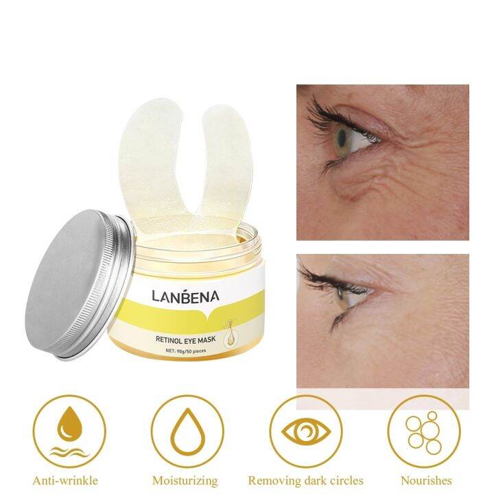 Retinol Eye Mask Eye Bags Removal Skin Care Hyaluronic Acid Gel