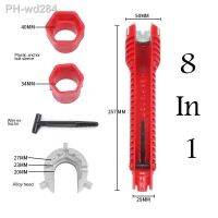 8 In 1 Anti-Slip Aanrecht Reparatie Wrench Goot Wrench Voor Wastafel Kraan Badkamer Kraan Montage Sanitair Installatie wrench