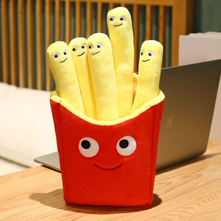 การ์ตูน-a-กระเป๋า-french-fries-ตลกตุ๊กตา-plush-chips-อาหารน่ารัก-hug-หมอนเด็ก-interactive-ของเล่นเพื่อการศึกษา-kawaii-plush