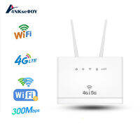 【มีสินค้าในสต๊อก】4NKseOOYเราเตอร์ใส่ซิม 4G/5G เราเตอร์  Wi-Fi 300Mbps 4G LTE Wireless Router รองรับ 4G ทุกเครือข่าย รองรับการใช้งาน Wifi ได้พร้อมกัน เสียบใช้เลย