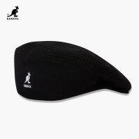 KANGOL Tropic 504 Ventair ของแท้หมวกเบเร่ต์ผู้ชายแฟชั่นหมวกขนสัตว์สตรีหมวกลำลองเบเร่ต์ฤดูใบไม้ร่วงและฤดูหนาวสีทึบ