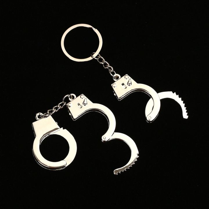 cw-men-funny-thumb-handcuffs-pendant-keychain-chains-pink-and-color-punk-jewelry-keyfob