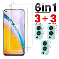 (Hulux electron) ตัวป้องกันหน้าจอโทรศัพท์6in1สำหรับ Oneplus Nord 2 5G กระจกนิรภัยสำหรับ One Plus Nord2 Oneplusnord2กล้องเลนส์ป้องกันฟิล์ม HD