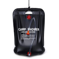 20L Water Bags Outdoor Camping Shower Bag Solar Heating Portable Folding Hiking Climbing Bath Equipment Shower Head Switchable