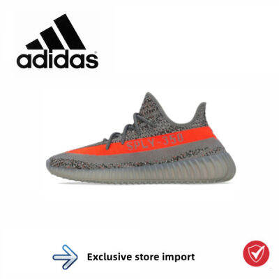 2023 รองเท้าผ้าใบลำลองสำหรับผู้ชายและผู้หญิง originals 350 V2Beluga Reflective Grey Orange Full Star for men and women