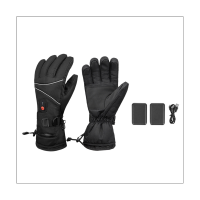 GIGA LOUNGER Winter Heated Gloves Cycling Ski Protection Freeze Hand Five Fingers Heating Rechargeable Warm Gloves