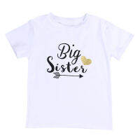 [In stock]ins Amazon รอบคอ BIG SISTER ชุดเสื้อแขนสั้นน่ารักสำหรับเด็กผู้หญิงและเด็กผู้หญิง