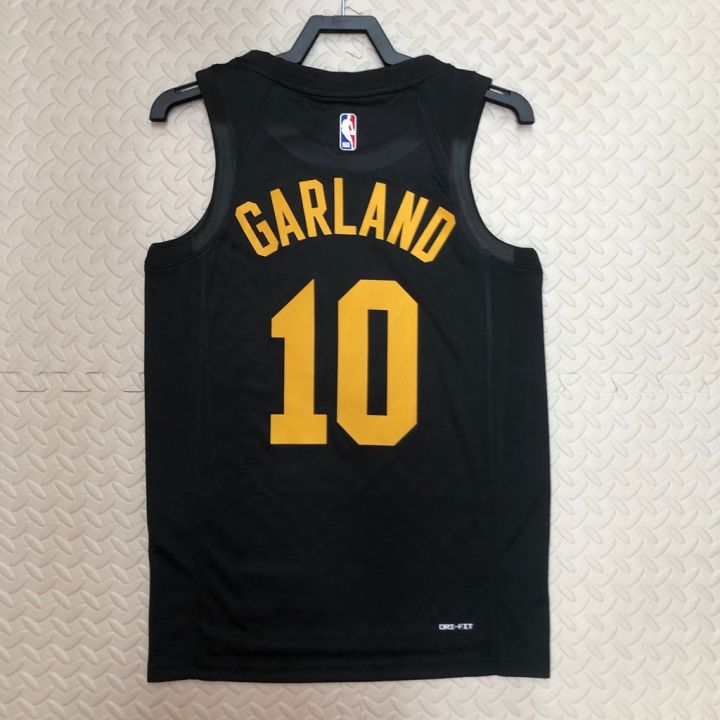 เสื้อกีฬาบาสเก็ตบอล-cleveland-cavaliers-darius-garland-สีดํา-สําหรับผู้ชาย-2022-23