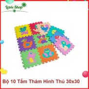 Bộ Hình Thú 10 Miếng Thảm Xốp Mềm Lót Sàn khổ 1m vuông Bộ