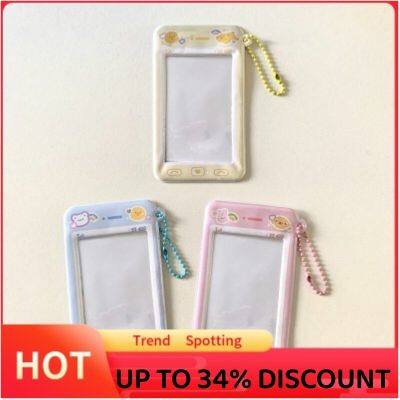 3Inch Photocards Protector Idol Photo Sleeve Photo Pocket Photo Frame Keychain Card Holder DIY Mobile Phone Frame Shape PVC  Photo Albums