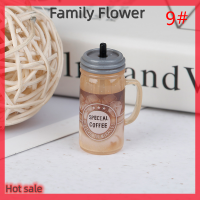 Family Flower Flash Sale 1:12 dollhouse มินิเครื่องดื่มขวดน้ำผลไม้เครื่องดื่มตุ๊กตาอาหารอุปกรณ์ครัวของเล่น