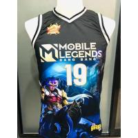 Ready Stock MOBILE LEGENDS BADANG - ALFA FULL SUBLIMATION BASKETBALL JERSEY SHORT CUSTOMIZED