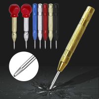 Automatic Center Punch Spring Loaded Locator Woodworking Metal Drill Adjustable Kerner Center Pin Press Dent Marker Hand Tools