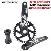 GX ชุดข้อเหวี่ยงจักรยาน GXP MTB ห่วงโซ่จักรยานขาจานจักรยาน170มม. 175มม. สีดำ0องศา30T 32T 34T 36T 38T อะลูมินัมอัลลอยกับด้านล่าง