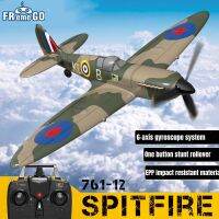 【LZ】♣  Spitfire-Avião de Controle Remoto RC Warbird Mini Plane RTF EPP Envergadura de 400mm 6 Eixos 761-12 2.4G 4CH