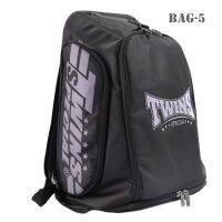 Twins Backpack Bag-5 ฺBlack Boxing Equipment Water proof Nylon Muay Thai MMA K1 กระเป๋าเป้ ทวินส์ สเปเชี่ยล สีดำ สำหรับใส่อุปกรณ์มวย และ อุปกรณ์กีฬาอื่นๆ