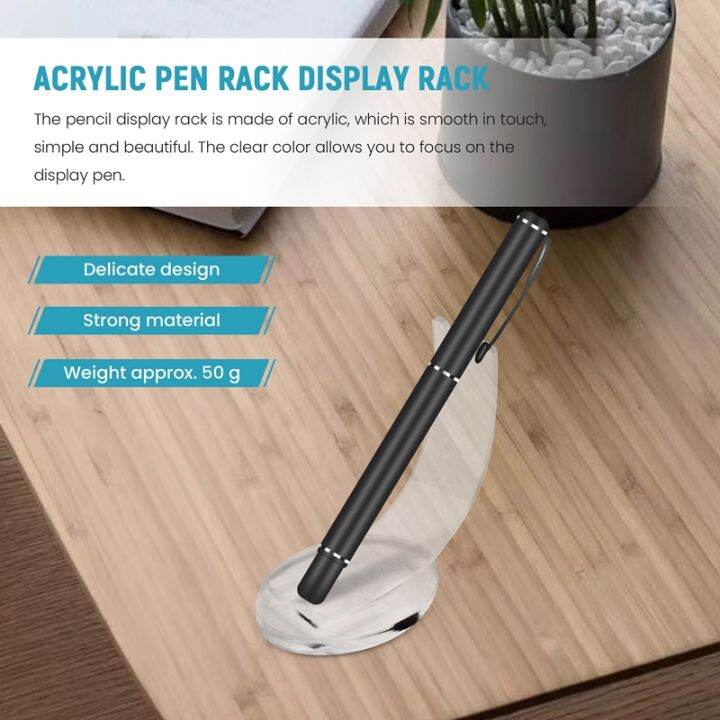 2-pcs-acrylic-electronic-pen-holder-pen-display-stand-pencil-display-holder-fountain-pen-ballpoint-pen-display-rack