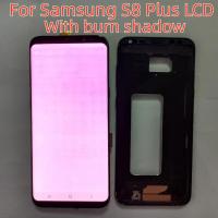 จอแสดงผล LCD สำหรับ Samsung Galaxy S8 Plus G955F G955สำหรับ Galaxy S8 + จอแสดงผลหน้าจอสัมผัส S8plus Digitizer พร้อมไฟ Burn Shadow