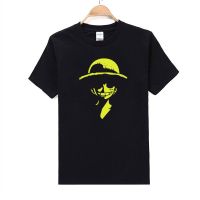 2019 Cotton Breathable Slim Fit Monkey D Luffy T Shirts Men Summer Style Short Sleeve Cotton Fashion Tshirts Plus Size