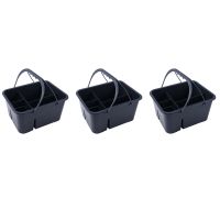 3X Sundries Cleaning Basket Plastic Portable Tool Box Storage Basket Hotel Cleaning Cleaning Sanitation Tool Basket