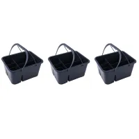 3X Sundries Cleaning Basket Plastic Portable Tool Box Storage Basket Hotel Cleaning Cleaning Sanitation Tool Basket