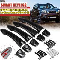 9PCS Car Door Handle Cover Trim 4 Door Chrome For Nissan Navara NP300 2014 2015 2016 2017 2018 2019 2020 Acceesories