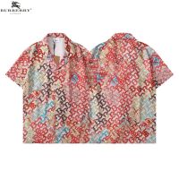 ◘◘◘ Burber x เสื้อเชิ้ตแขนสั้น สีสันสดใส สะดุดตา ออกแบบดี เป็นมิตรกับผิวหนัง