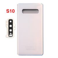 สำหรับ Samsung Galaxy S10/S10พลัส/S10E G973 G975แบตเตอรี่ฝาหลังประตูหลังหน้าจอโทรศัพท์3มิติเลนส์กล้องถ่ายรูปแทนที่