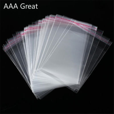 100PcsPack OPP Stickers Self Adhesive Transparent Plastic Bags Jewelry Packaging Bags Gift Bags Cellophane Wedding Candy Cookie