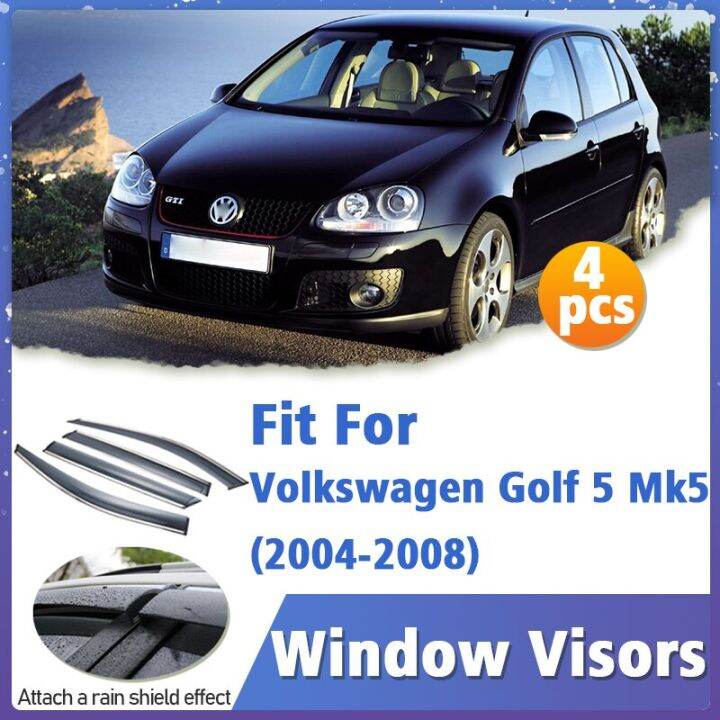 Window Visor Guard For VW Golf 5 V MK5 TDI GTI R32 20042008 Vent Cover