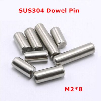 200 pcs M2 x 8 Dia 2mm Dowel Pin GB119 SUS304 stainless steel Silinder Pin/Lokasi Tetap Paralled Pins