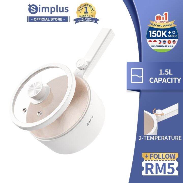 Simplus Multi Cooker Non Stick Ceramic Coating Mini Electric Multi