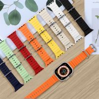 Ocean Smart Watch Strap for Smart Watch Band 49mm 44mm 40mm 45mm 41mm 42mm 38mm 44 Mm Silicone Bracelet Watch Series 8 Ultra 7 6 3 Se Strap