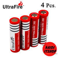 ถ่านชาร์จ Li-ion 18650 Ultrafire 3.7v ความจุ 9900mAh จำนวน 4 ก้อน