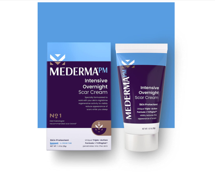Mederma PM Intensive Overnight Scar Cream Advanced Scar Treatment that