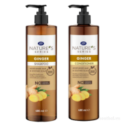 HCMSet dầu gội gừng + dầu xả Boots Natures Series Ginger Shampoo and