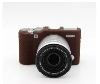 เคสซิลิโคนกล้อง Soft Silicone Camera case  For Fujifilm Fuji XM1 X-M1 XA1 X-A1 XA2 X-A2 X-A3 สีน้ำตาล (0874)