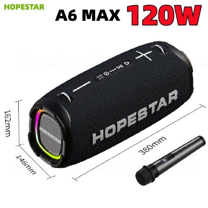 HOPESTAR 120W Outdoor Waterproof Bluetooth Speaker RGB Light Effect ...